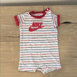 Nike Baby Romper with Red and Blue Stripes 6 MONTHS